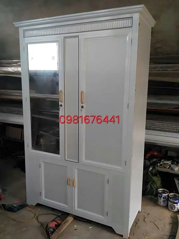 Báo giá tủ nhôm kính, tủ bếp nhôm kính đẹp giá rẻ 2026 54 tủ quần áo nhôm kính đẹp, bình dân