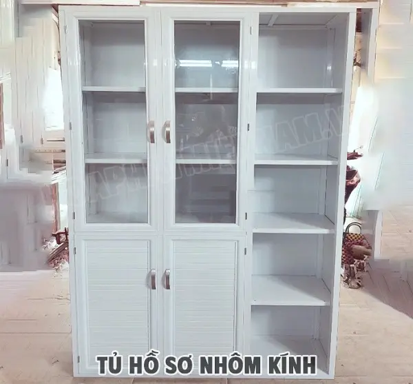Báo giá tủ nhôm kính, tủ bếp nhôm kính đẹp giá rẻ 2026 67 tủ hồ sơ nhôm kính - tủ nhôm kính đựng hỗ sơ
