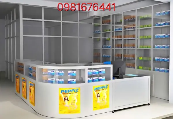 Báo giá tủ nhôm kính, tủ bếp nhôm kính đẹp giá rẻ 2026 26 Tủ nhôm kính bán thuốc - Tủ quầy thuốc nhôm kính