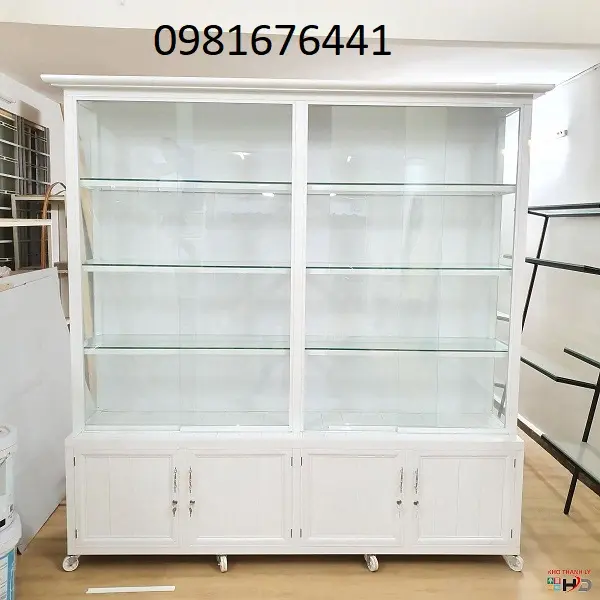 Báo giá tủ nhôm kính, tủ bếp nhôm kính đẹp giá rẻ 2026 17 tủ nhôm kính trưng bày sản phẩm