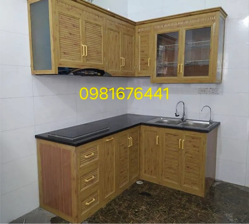 Tủ Bếp Nhôm Kính Quận Hai Bà Trưng Đẹp Hiện Đại Giá Rẻ