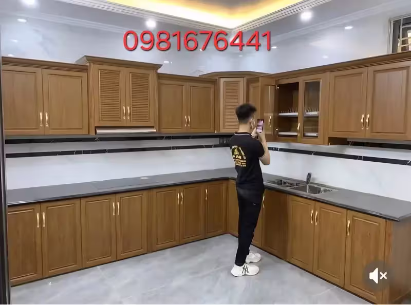 Mẫu Tủ Bếp Nhôm Kính Giá Rẻ