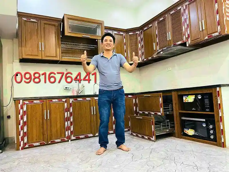 Tủ Bếp Nhôm Kính Cho Nhà Nhỏ Đẹp Và Tiết Kiệm Diện Tích