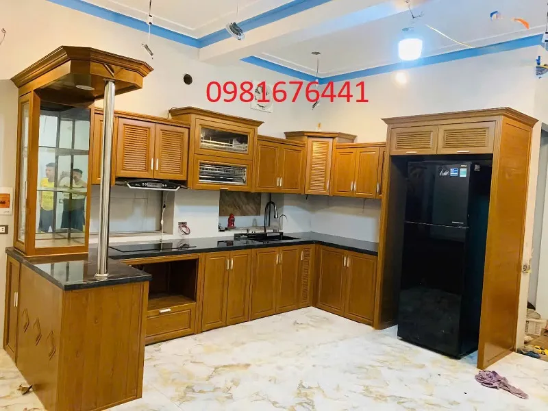 Quá thích tủ bếp nhôm kính Quận Nam Từ Liêm đẹp giá tốt này.