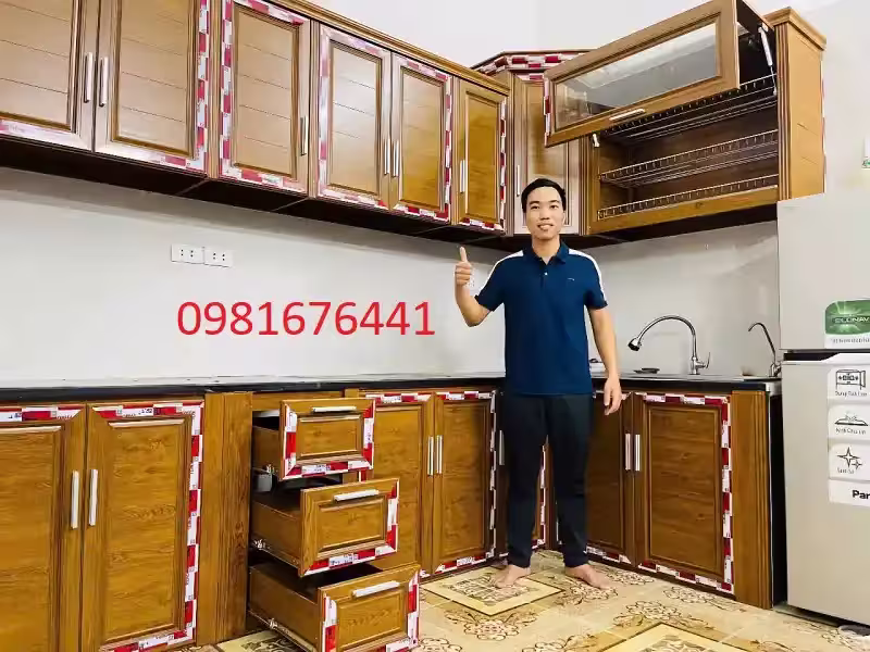 Mẫu Tủ Bếp Nhôm Kính đẹp Giá Rẻ Tại Hà Nội