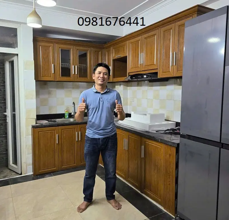 Tủ Bếp Nhôm Kính Quận Hai Bà Trưng Đẹp Hiện Đại