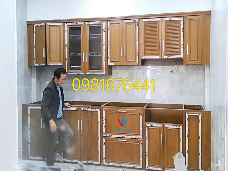 Tủ Bếp Nhôm Kính tại Quận Tây Hồ, Hà Nội.