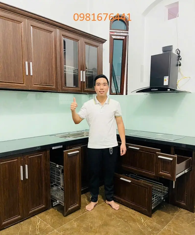 Tủ Bếp Nhôm Kính Quận Hoàng Mai Đẹp Bền Giá Tốt