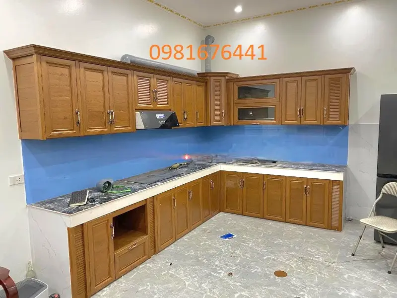 Tủ Bếp Nhôm Kính Đẹp Hiện Đại Giá Rẻ