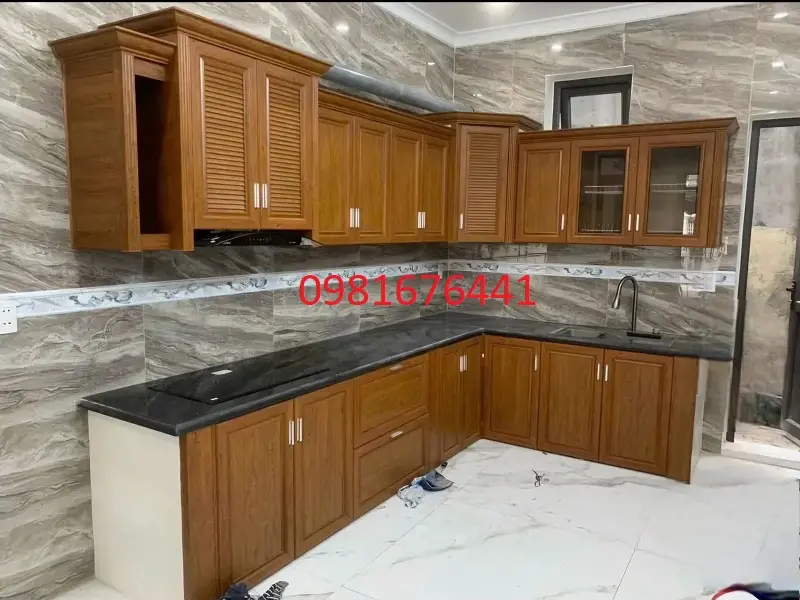 tủ bếp nhôm kính long biên hà nội đẹp giá rẻ