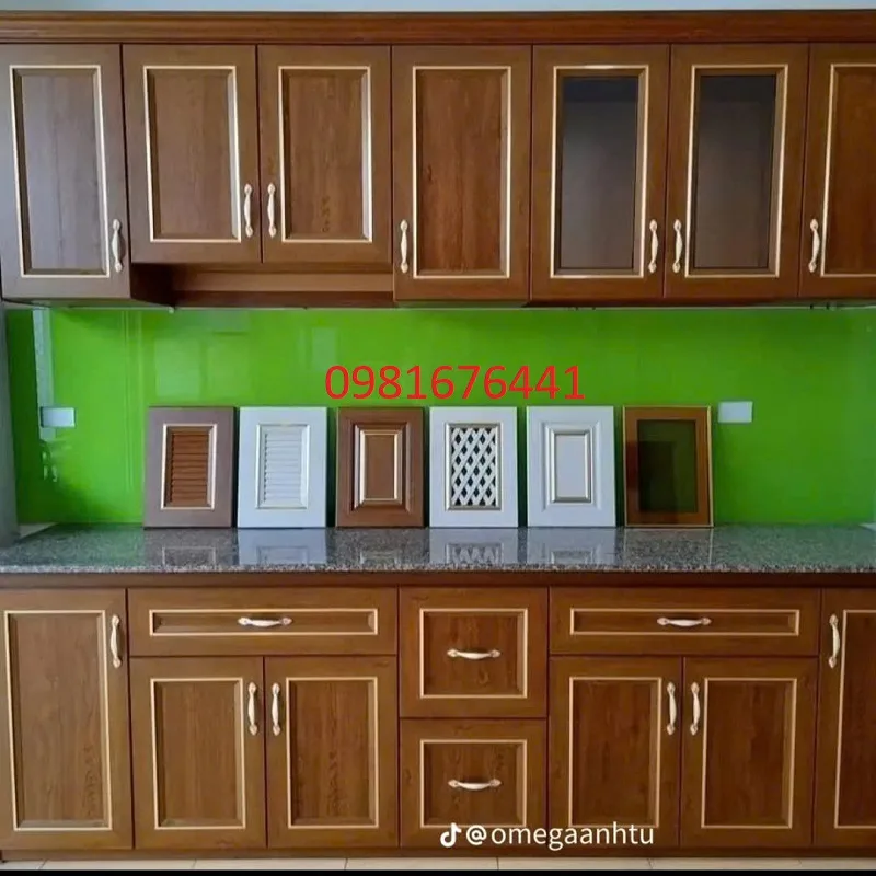 Mẫu Tủ Bếp Nhôm Kính Hiện Đại Đẹp