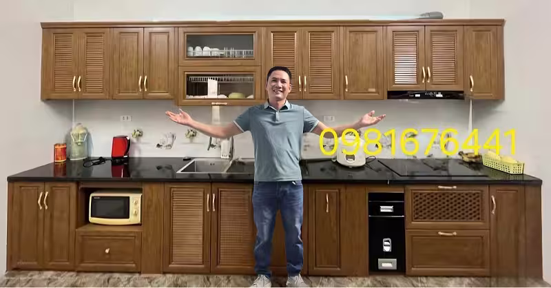 Tủ Bếp Nhôm Kính Thanh Xuân Hà Nội Đẹp Giá Rẻ