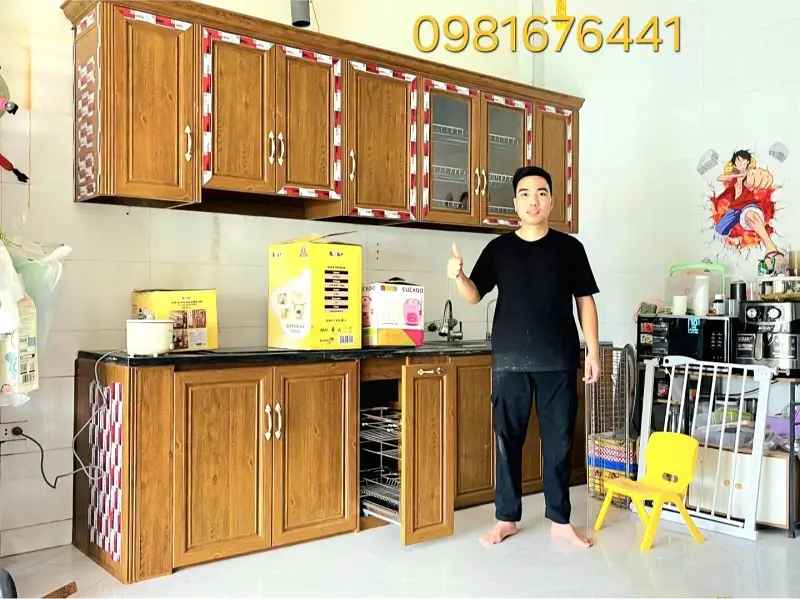 Tủ Bếp Nhôm Kính Quận Long Biên Hà Nội Đẹp Hiện Đại