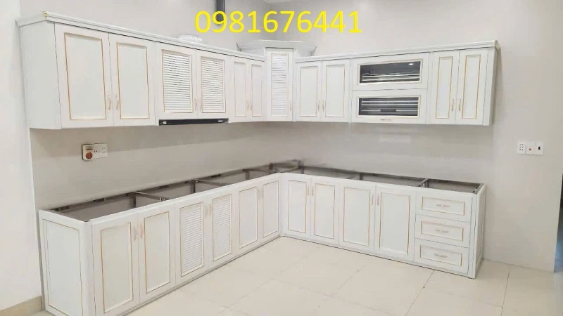 Báo giá tủ bếp nhôm tại Hà Nội với mẫu tủ bếp nhôm nội thất cao cấp